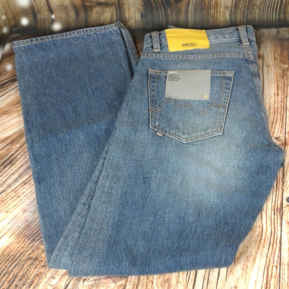 WESC 5 pocket button fly jeans 30 x 34